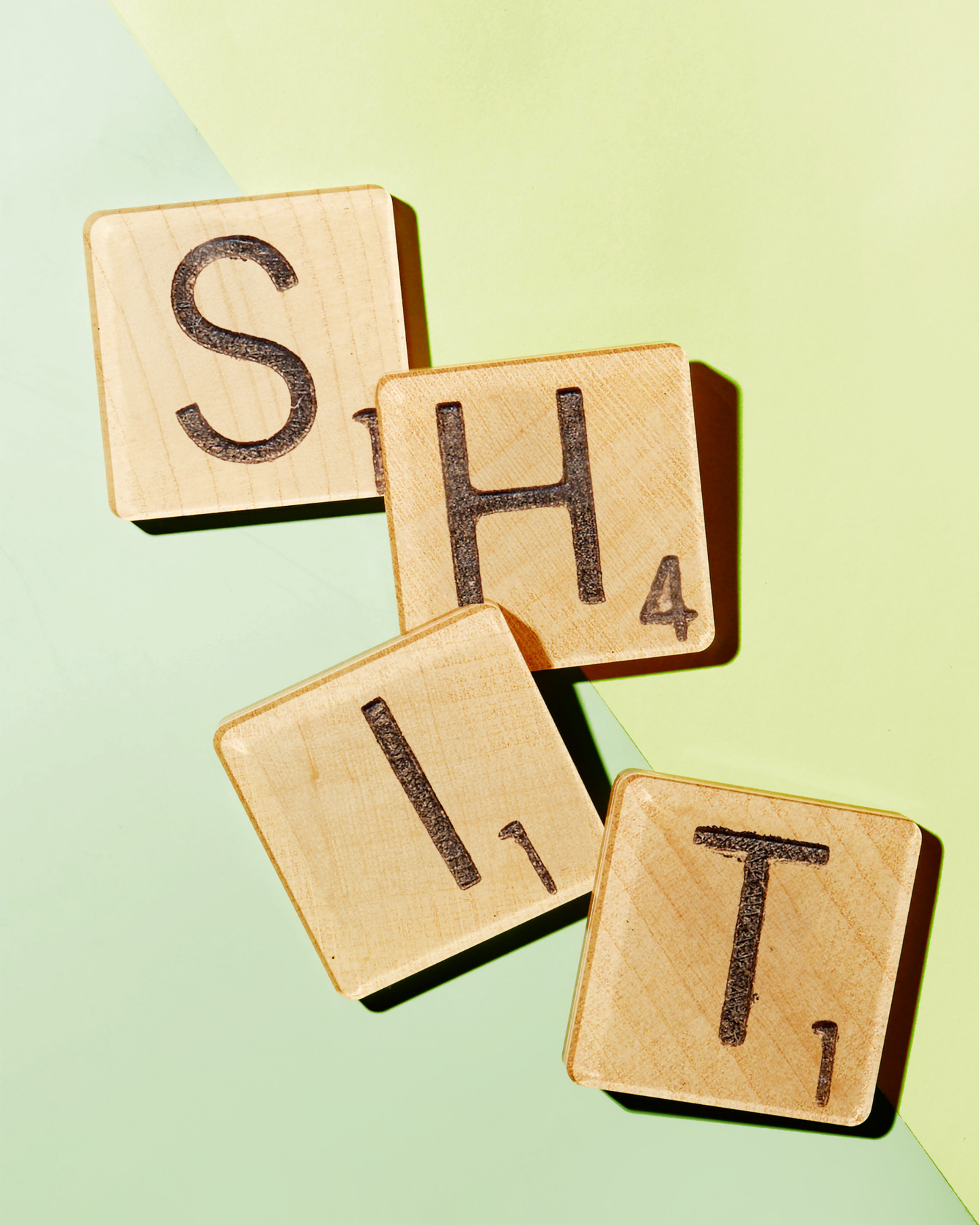 Shit Scrabble Tiles | Set of 4 Coasters