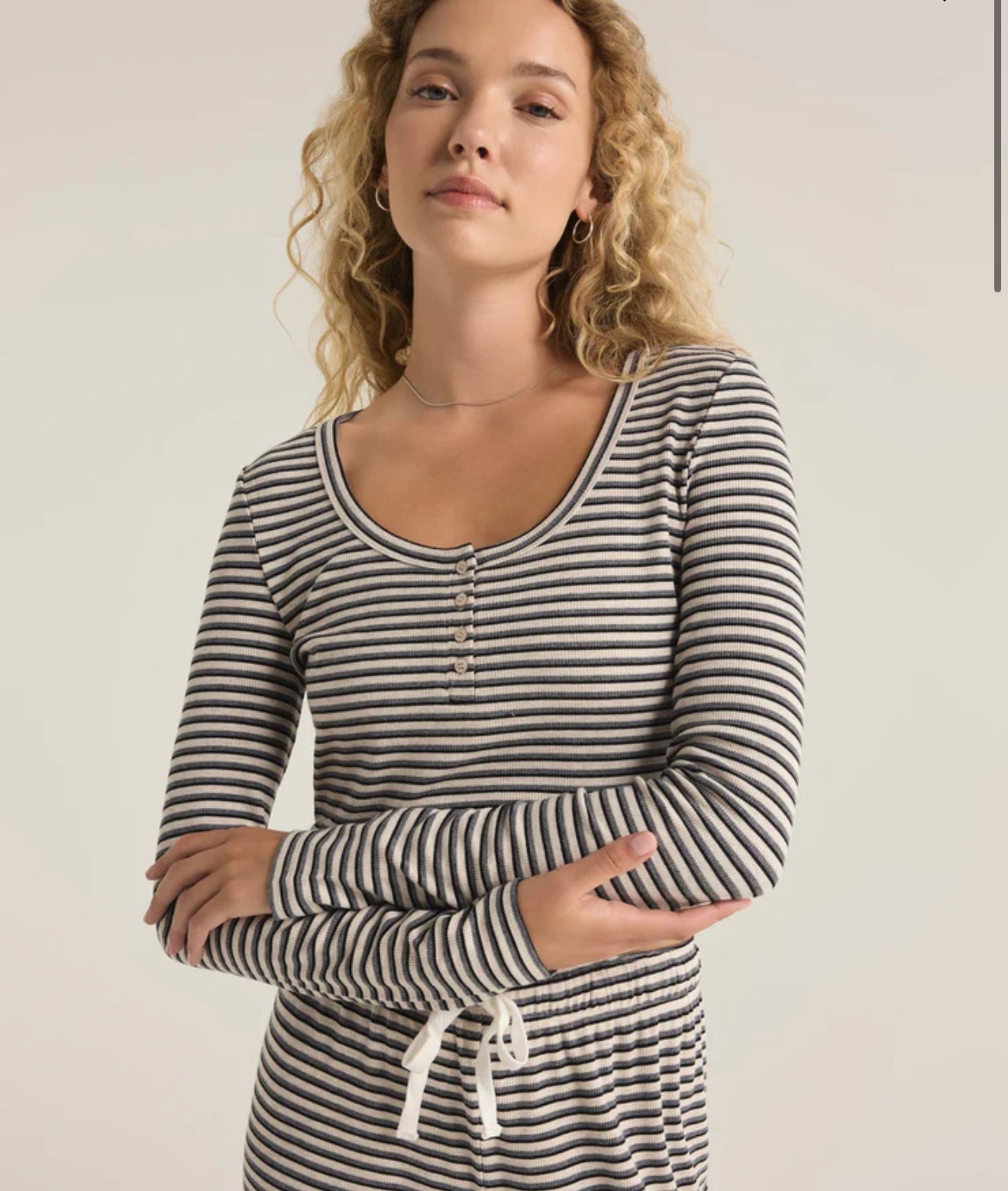 Stripe lounge top