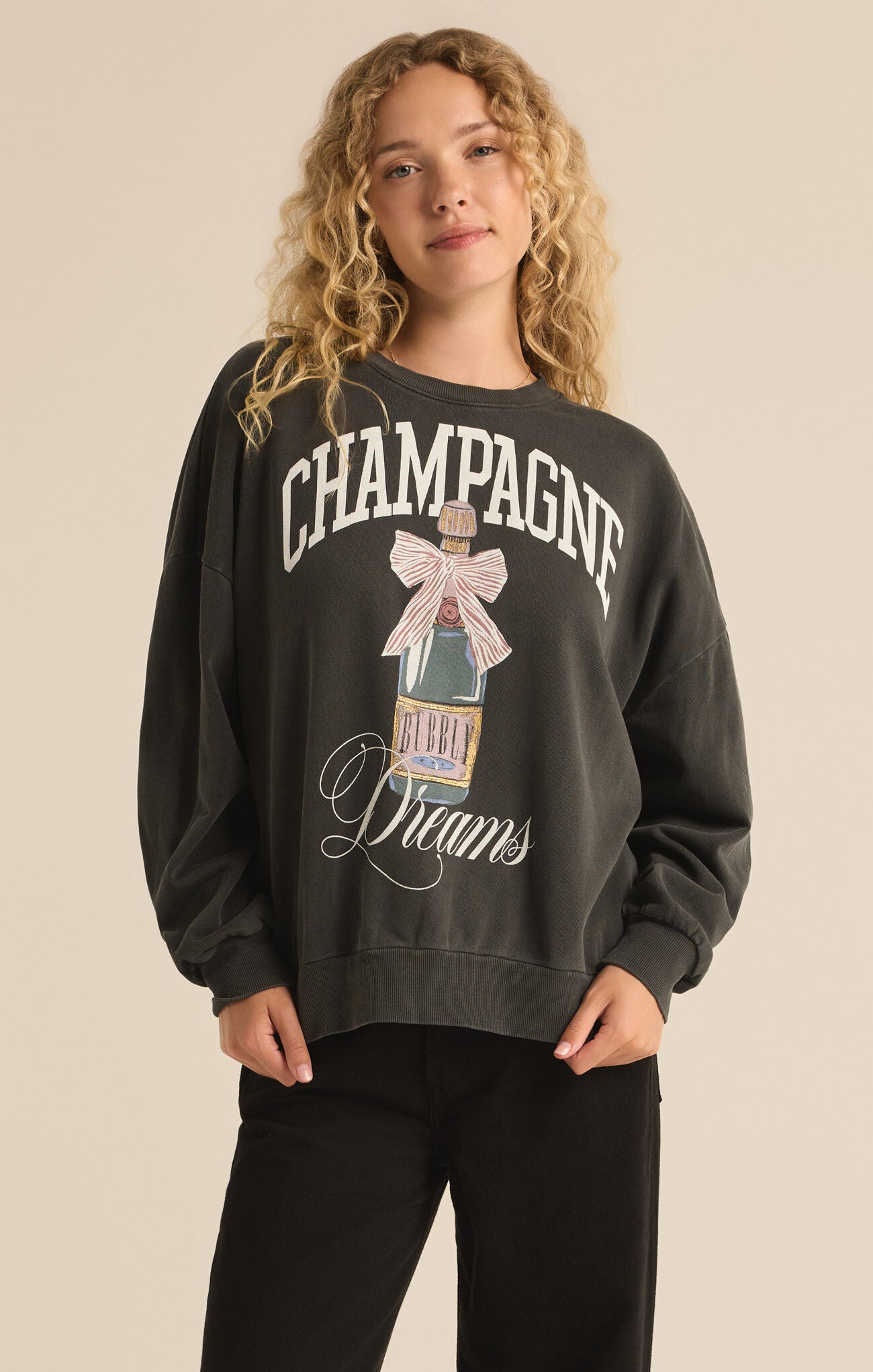 Champagne Crew Neck Sweatshirt