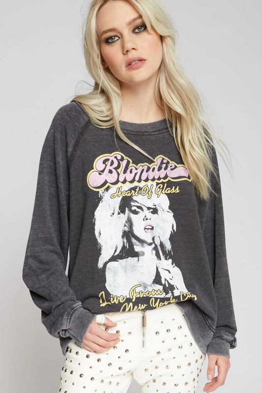 Blondie Heart Of Glass LS Burnout Sweatshirt