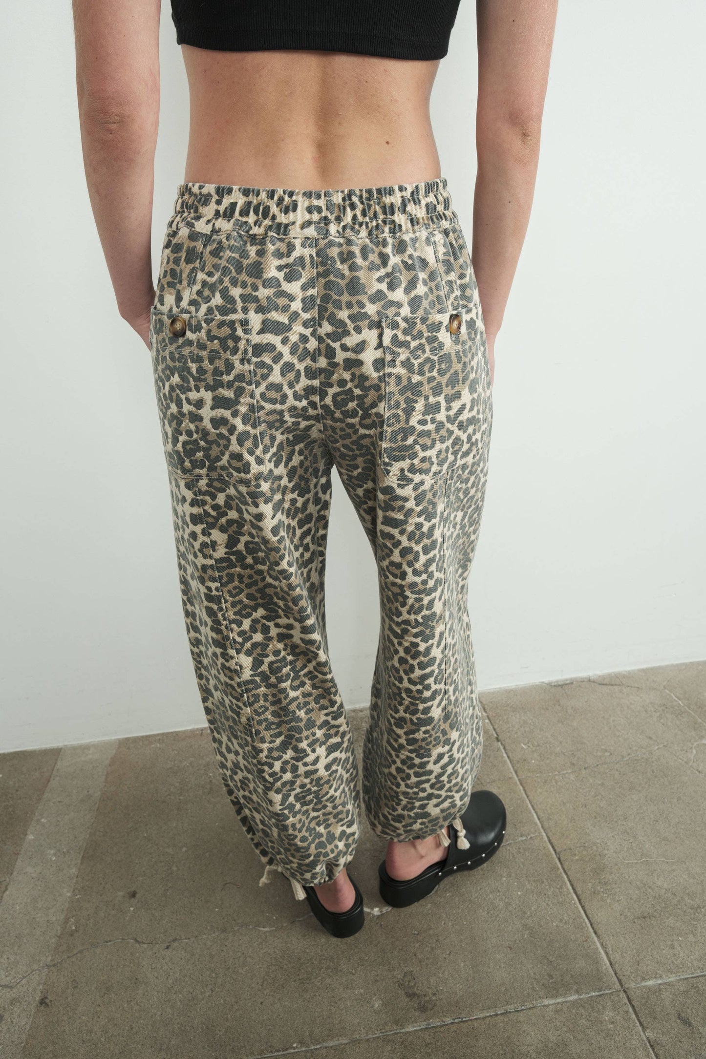 MAP2675-LEOPARD LEOPARD PRINT RELAXED FIT PULL-ON PANTS