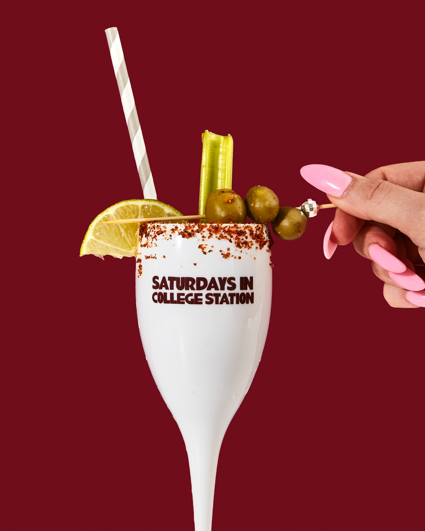 Saturdays In College Station Champagne Flute