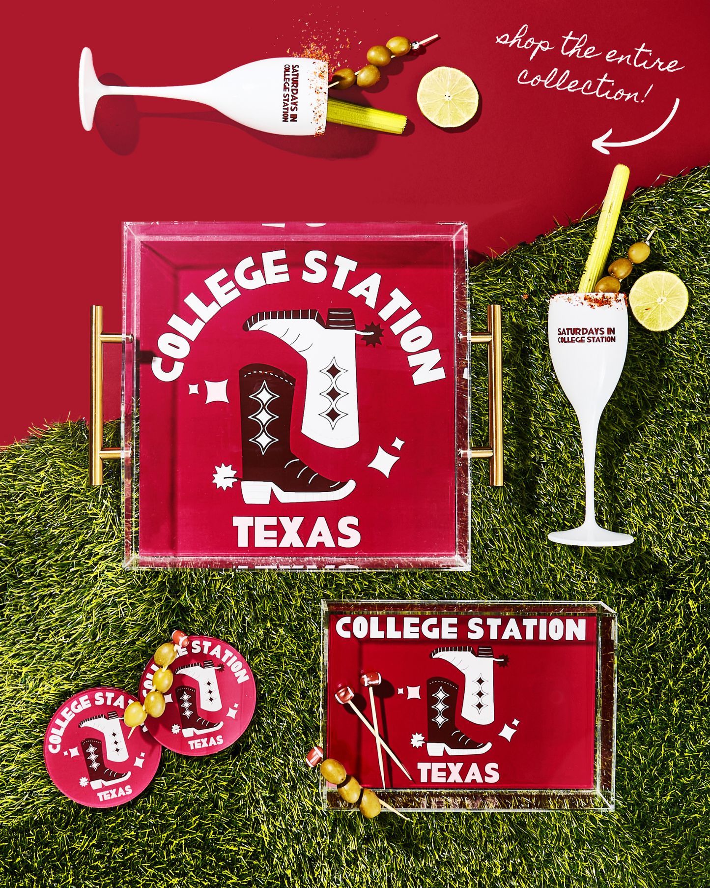 Saturdays In College Station Champagne Flute