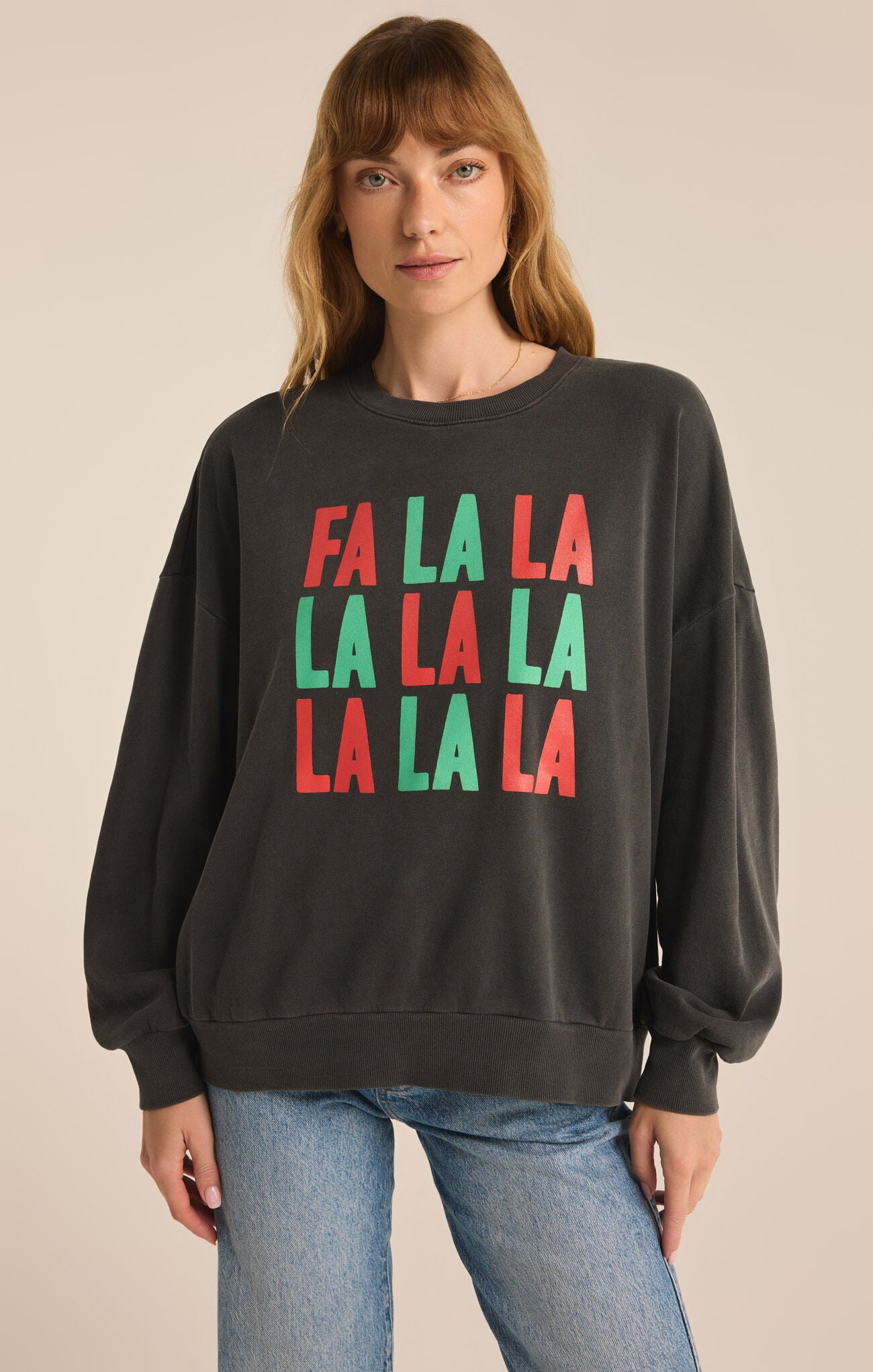 FA LA LA Crew neck sweatshirt