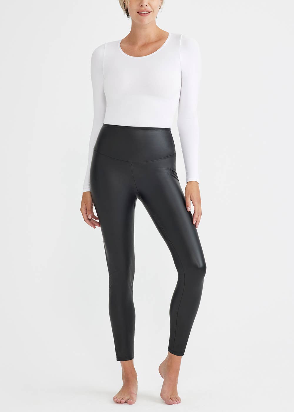 Faux Leather Shaping Legging