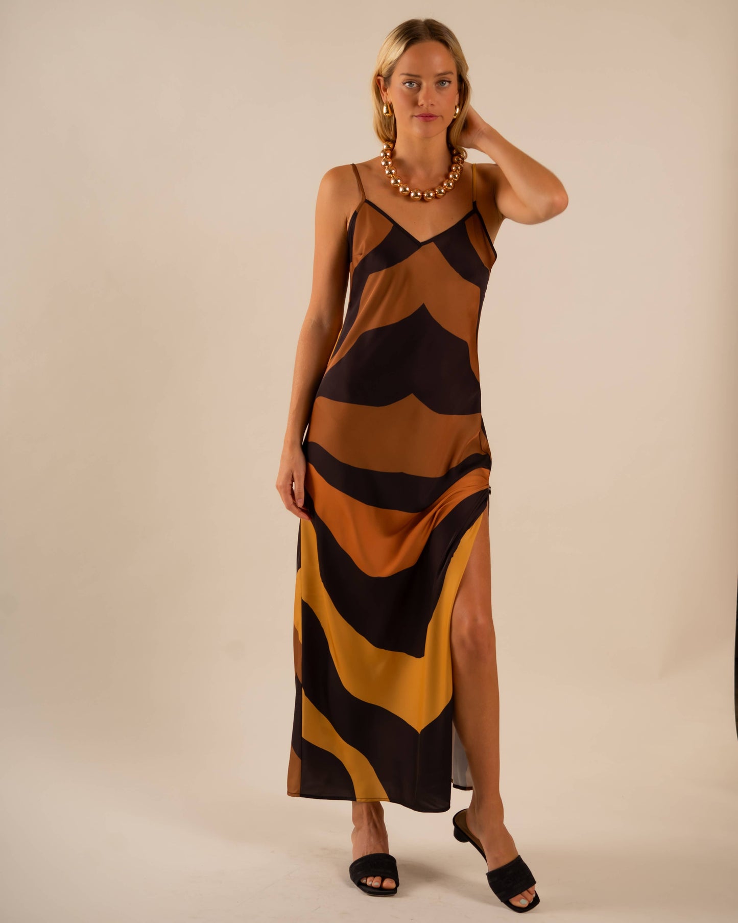 Lennon Zipslip™️ Dress Desert Swirling Wind