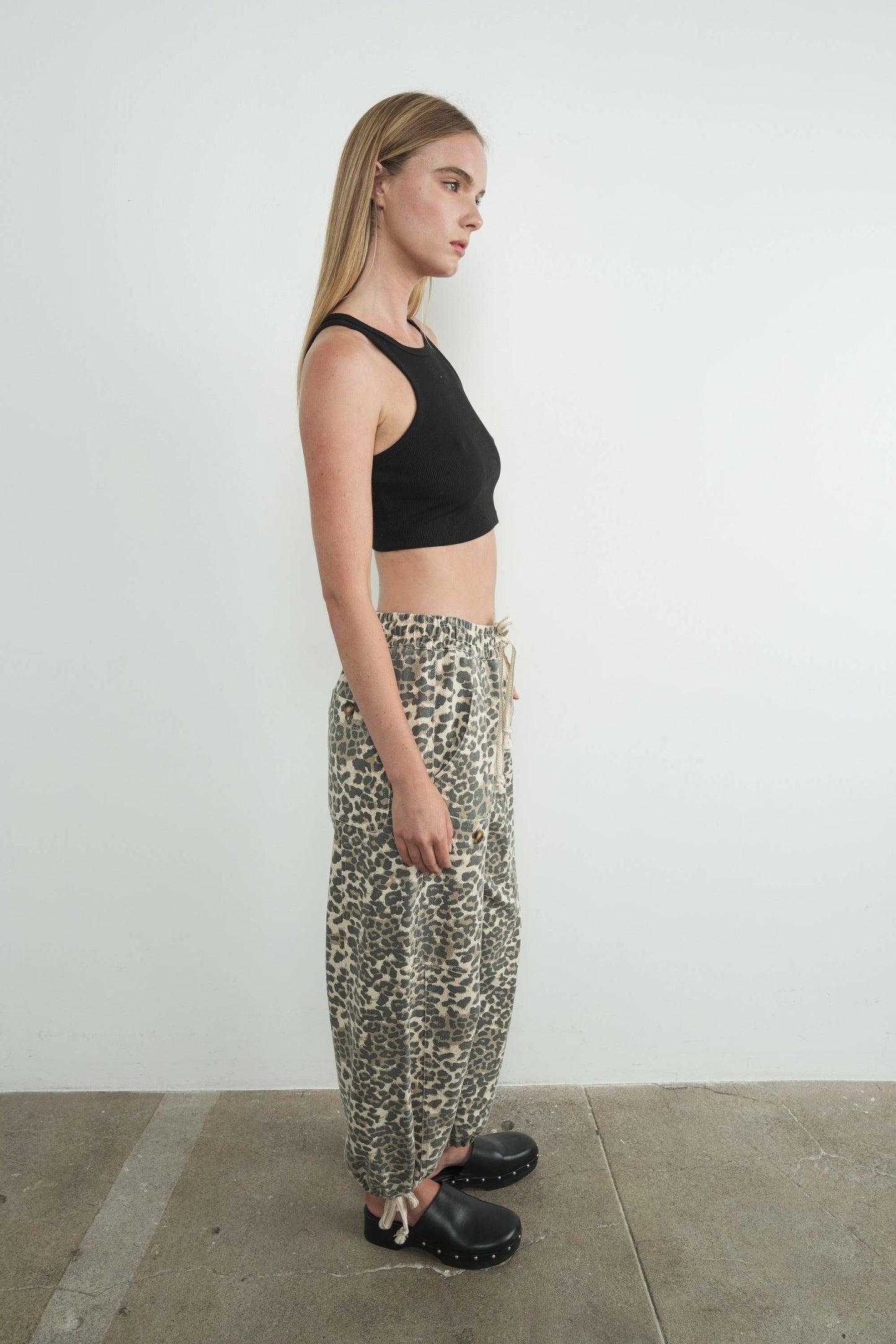 MAP2675-LEOPARD LEOPARD PRINT RELAXED FIT PULL-ON PANTS