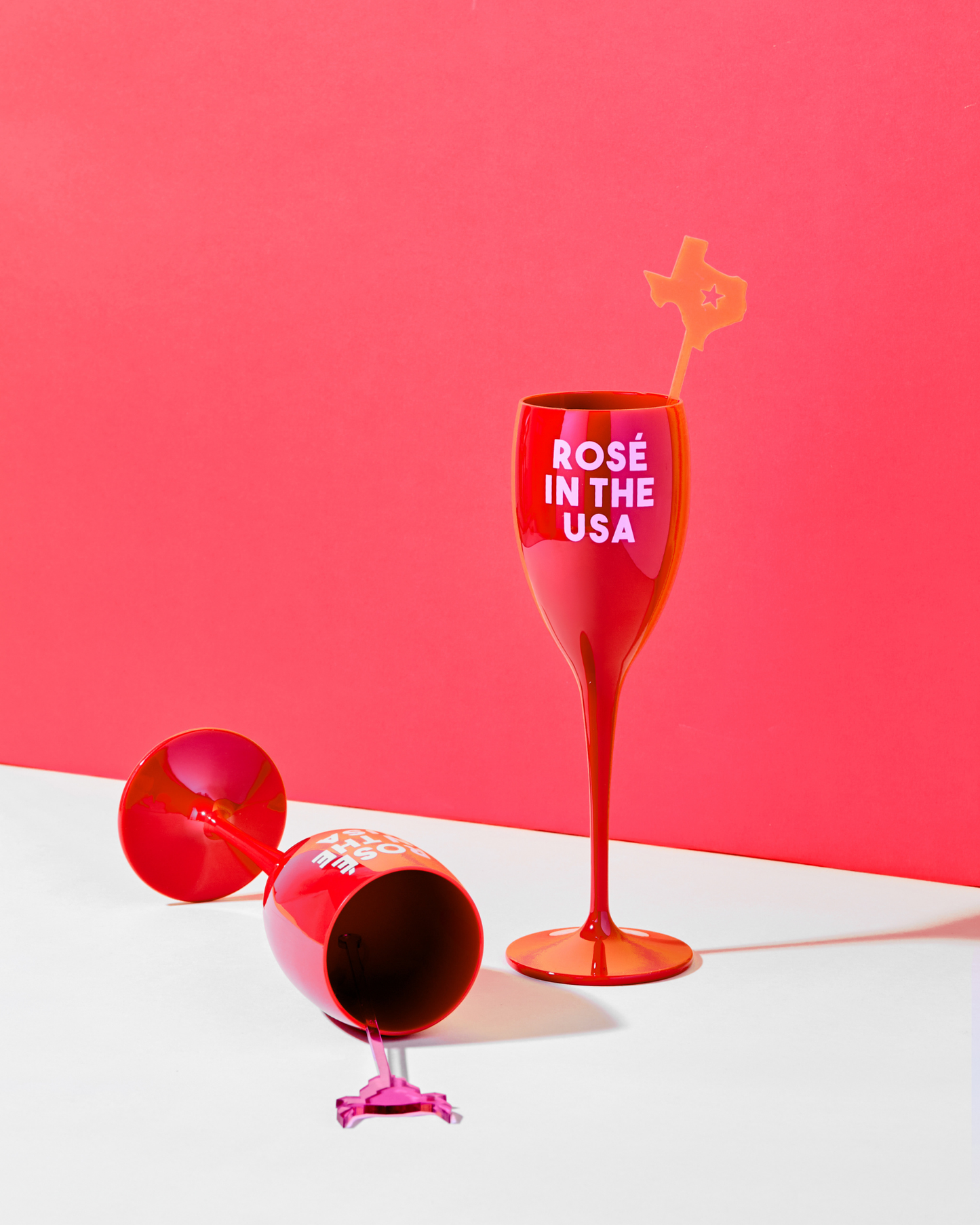 Rosé In the USA Champagne Flute