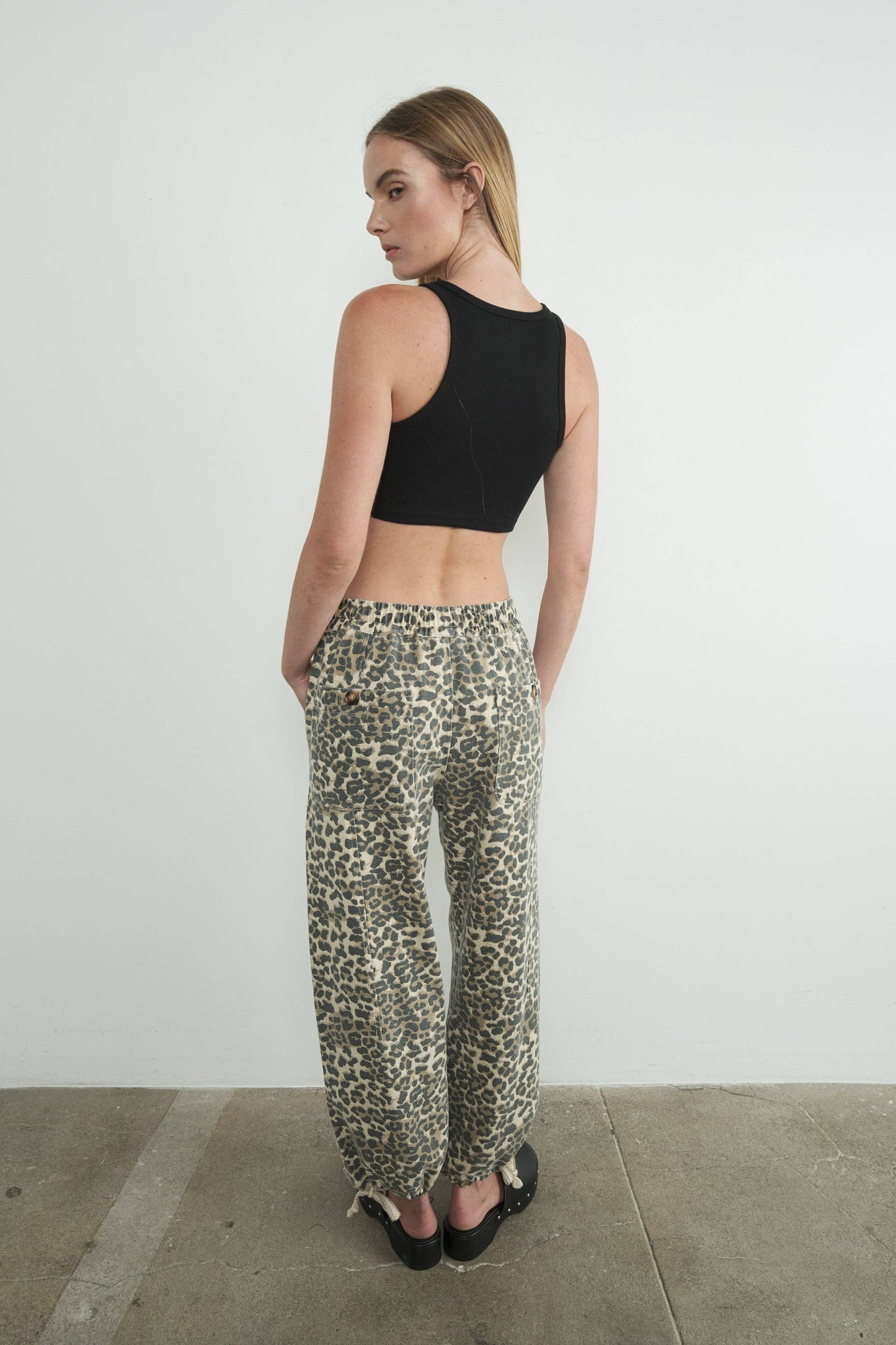 MAP2675-LEOPARD LEOPARD PRINT RELAXED FIT PULL-ON PANTS