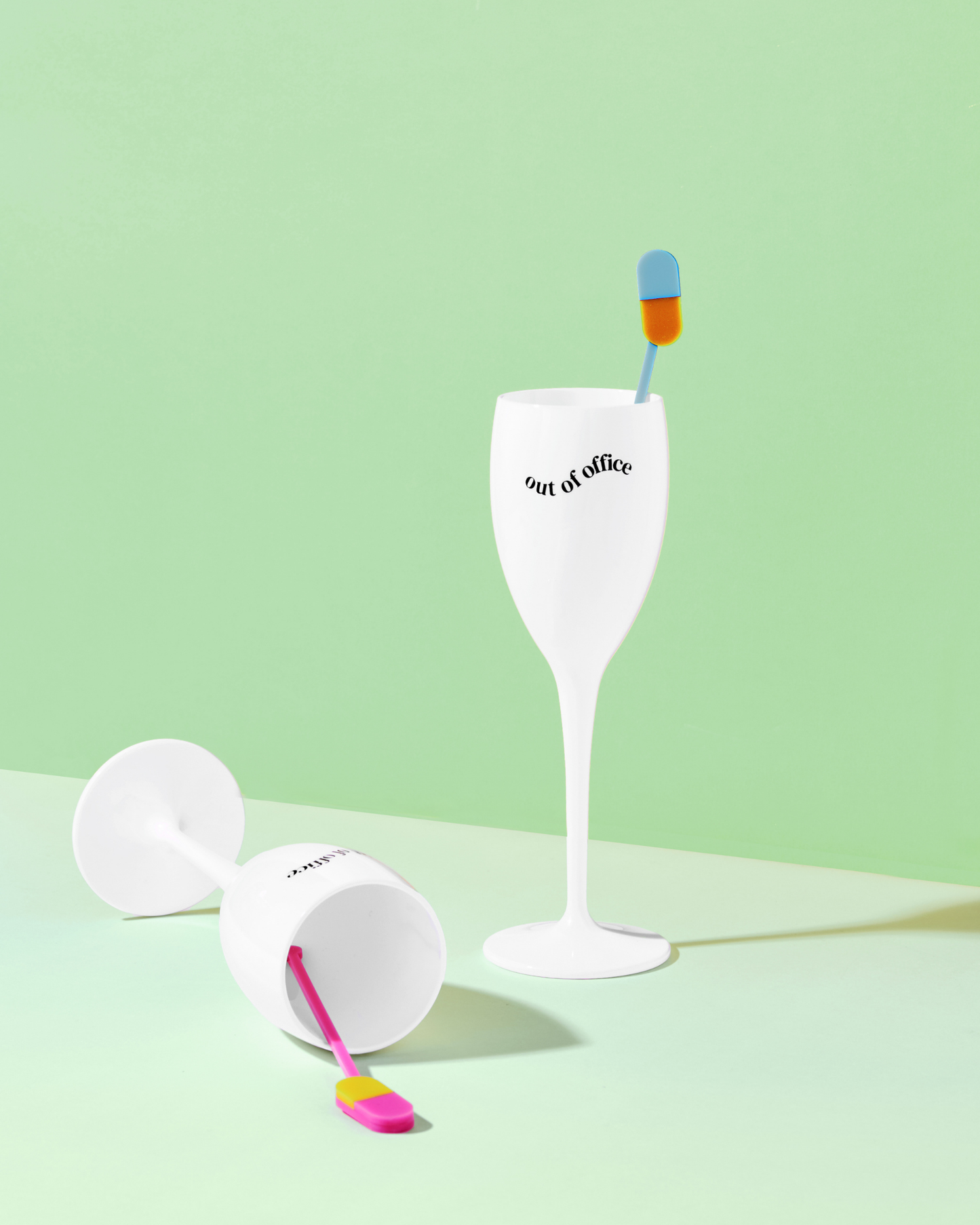 Out Of Office Champagne Flute