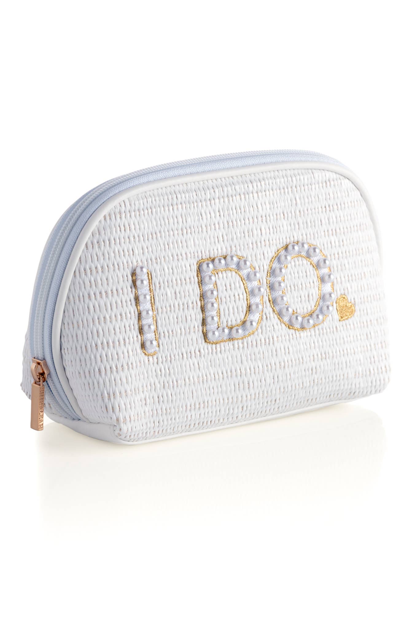 I DO ZIP POUCH, WHITE